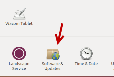 Ubuntu Sofware & Updates settings