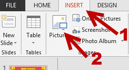 powerpoint word 2013 insert picture