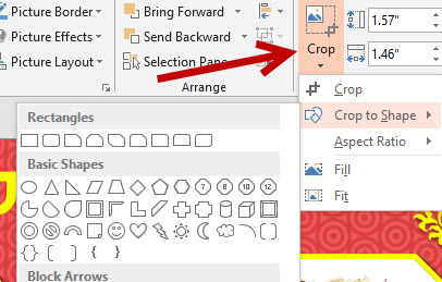 word powerpoint 2013 crop picture to shape