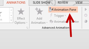 PowerPoint 2013 Animation Pane