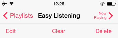 edit clear delete playlist on iPhone 5S iOS 7