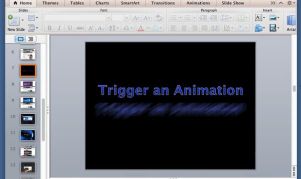 PowerPoint 2013 Trigger Animation When Clicking On An Object