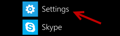 windows phone settings