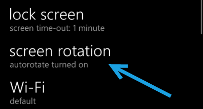 windows phone 8 screen rotation