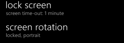windows phone 8 screen rotation disabled locked