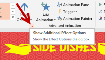 change animation direction in powerpoint