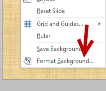 change PowerPoint background