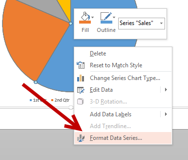 Rotate Pie Chart Powerpoint 2016