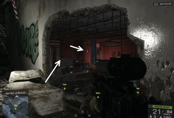 Dog Tag One Way location in mission 1 BattleField 4