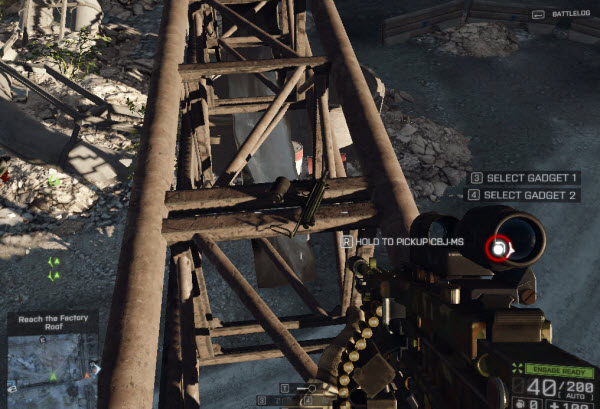 Weapon CBJ - MS location in mission 1 BattleField 4