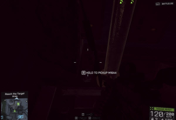 Weapon M16A4 location in mission 4 BattleField 4