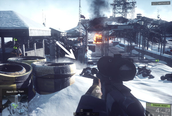 Weapon 338-Recon location in mission 5 BattleField 4