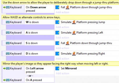 construct 2 platformer template