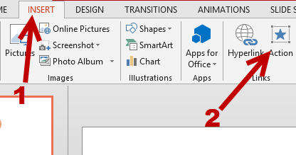 PowerPoint Insert Action