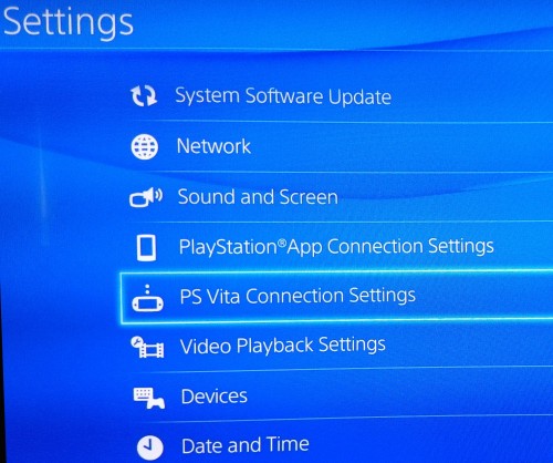 PSVita-PS4-connection