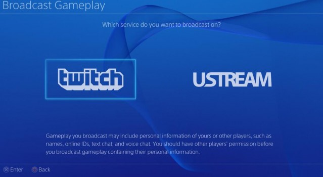 Ps4 How To Use The Share Button And Broadcast Live Gameplay Via Twitch Ustream