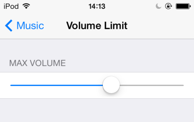 iOS maximum volume limit