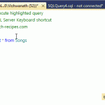 SQL_server_shortcuts_Execute_highlighted_query