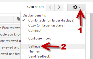 Gmail settings