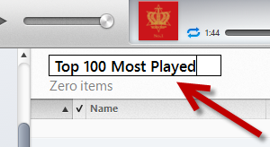 rename an iTunes playlist