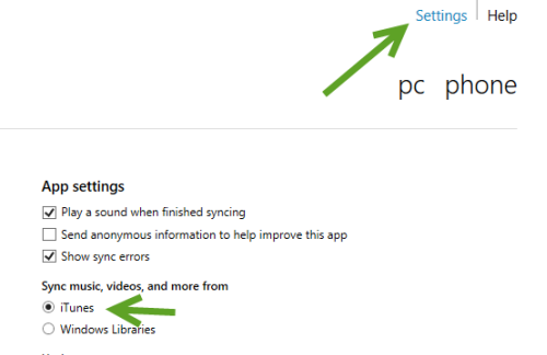 sync iTunes with Windows Phone 8