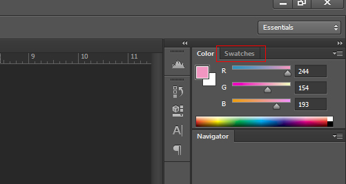 CS6 Color Swatches