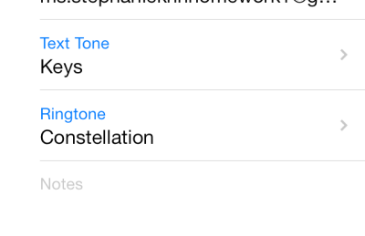 set different ringtone for contacts in iOS