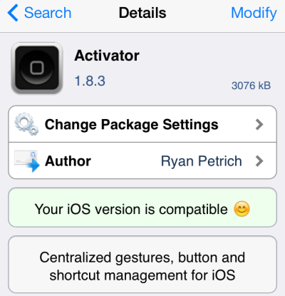 download a package on Cydia