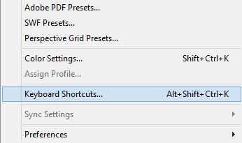 access Illustrator Keyboard Shortcuts 