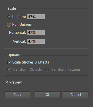 Illustrator Scale Strokes and Effects