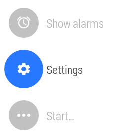 Android Wear Settings