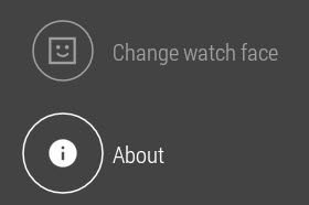Android Wear About