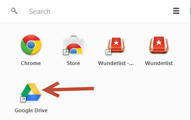 Access Google Chrome app