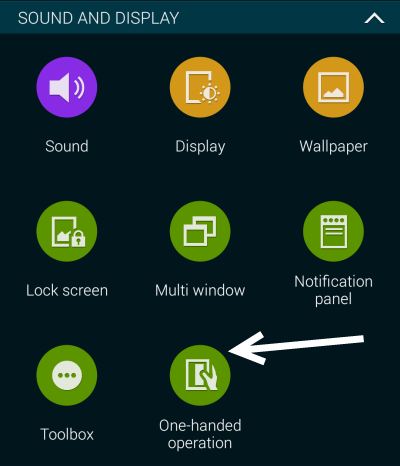 note 3 galaxy s5 one handed operation