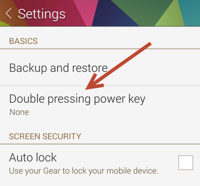 Samsung Gear Manager Double Pressing Key