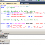 Is ms Shipped Property In  Sql Server 1
