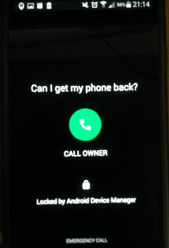 locked Android phone