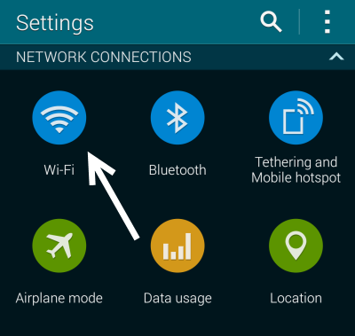 Galaxy S5 WiFi Settings