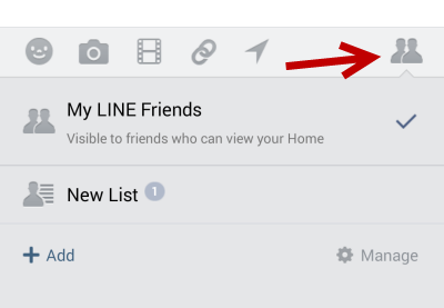 Line timeline post filter