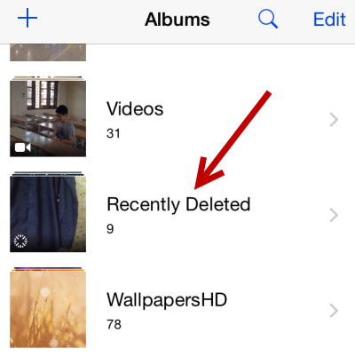 how to find photo albums on facebook app on iphone