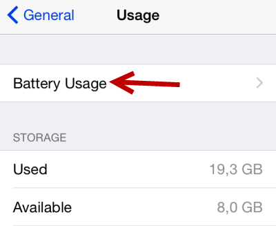 iOS app battery usage