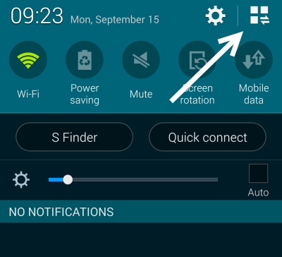Android Notification Panel