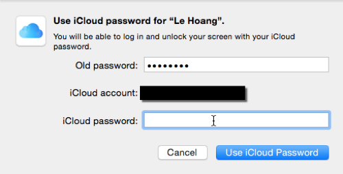 OS X change password