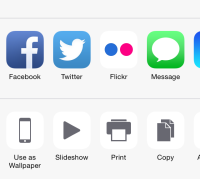 iOS move share apps