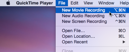 QuickTime record iOS screen