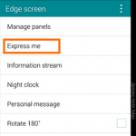 Note Edge customize screen 1-3