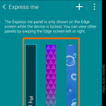 Note Edge customize screen 1-4