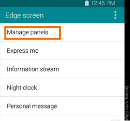 Note Edge - manage panels