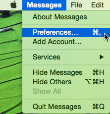 iMessages preferences