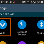 3. Wi-Fi on quick settings